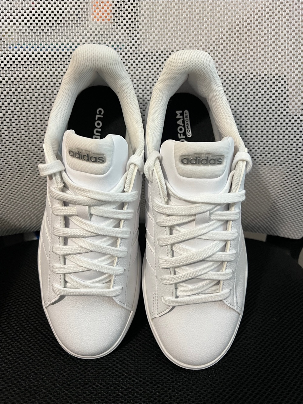 adidas Women’s 8 Grand Court 3.0 White Cloud foam Low-Top Lace-Up Sneakers NWOT